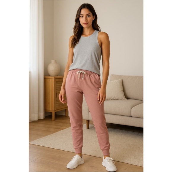 Vuori Pants - Vuori Performance Joggers Heathered Rose / Mauve M